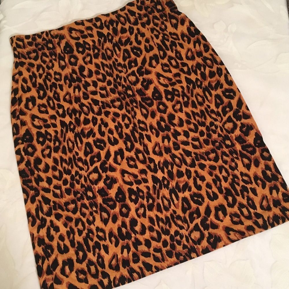 Vintage Animal Print Skirt